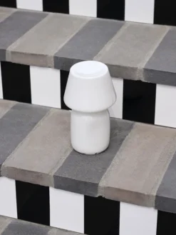 Apollo Portable Table Lamp - White Opal Glass