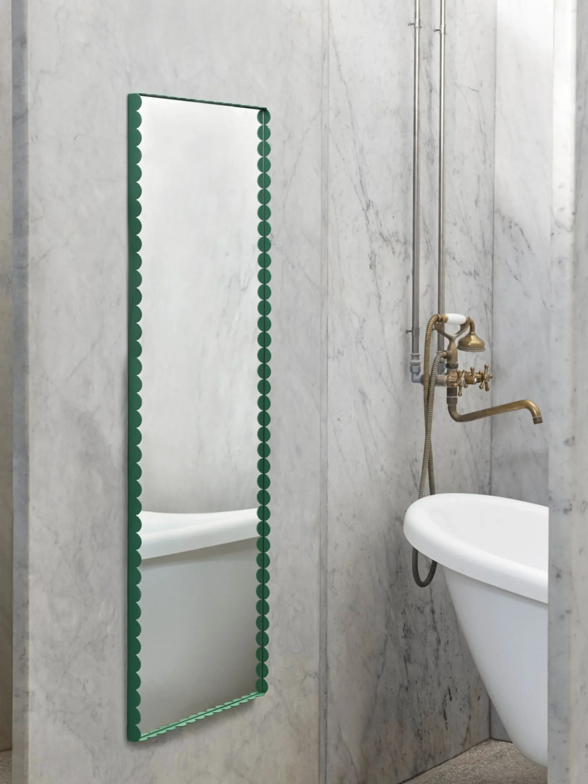 Arcs Mirror Rectangle M - Green
