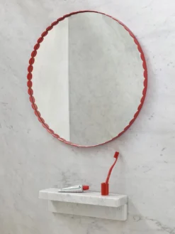 Arcs Mirror Round - Red
