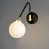 Array Single Opal Wall Lamp