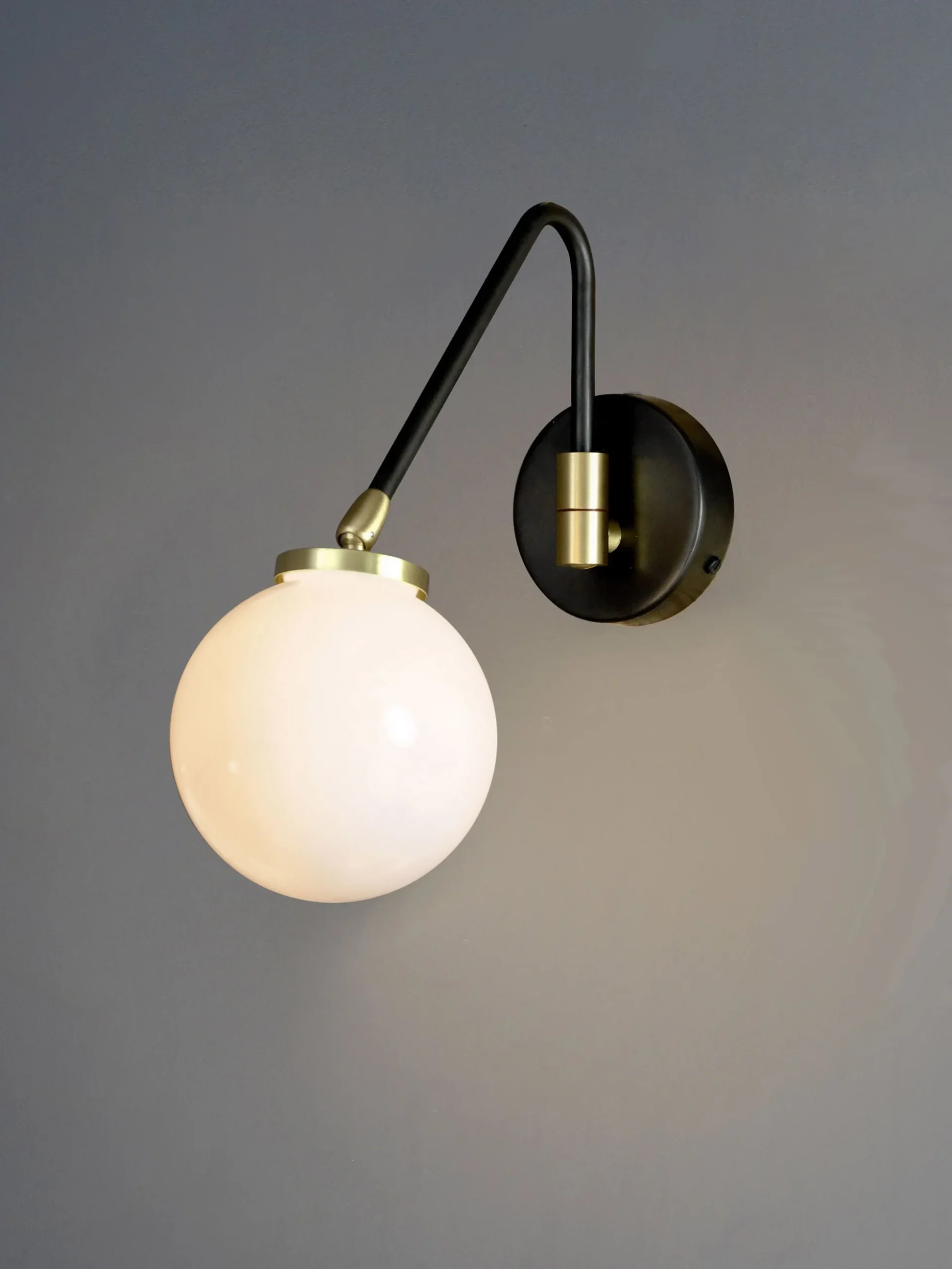 Array Single Opal Wall Lamp