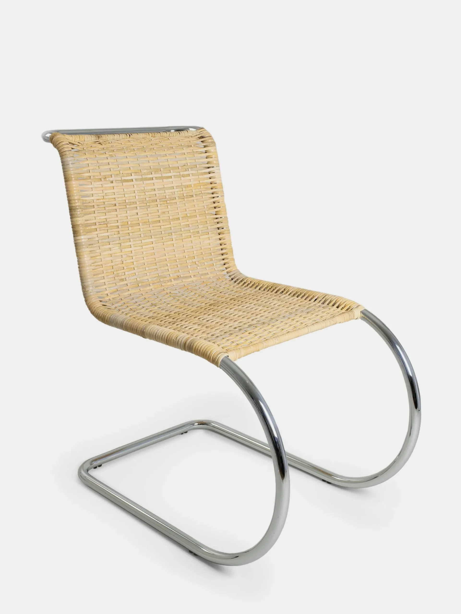Bauhaus Chair MI04 – Chrome Frame Natural Cane