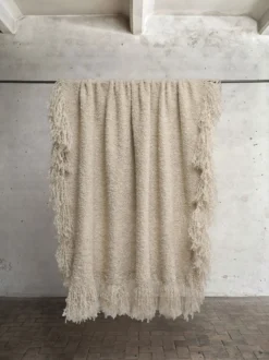 Beige Throw