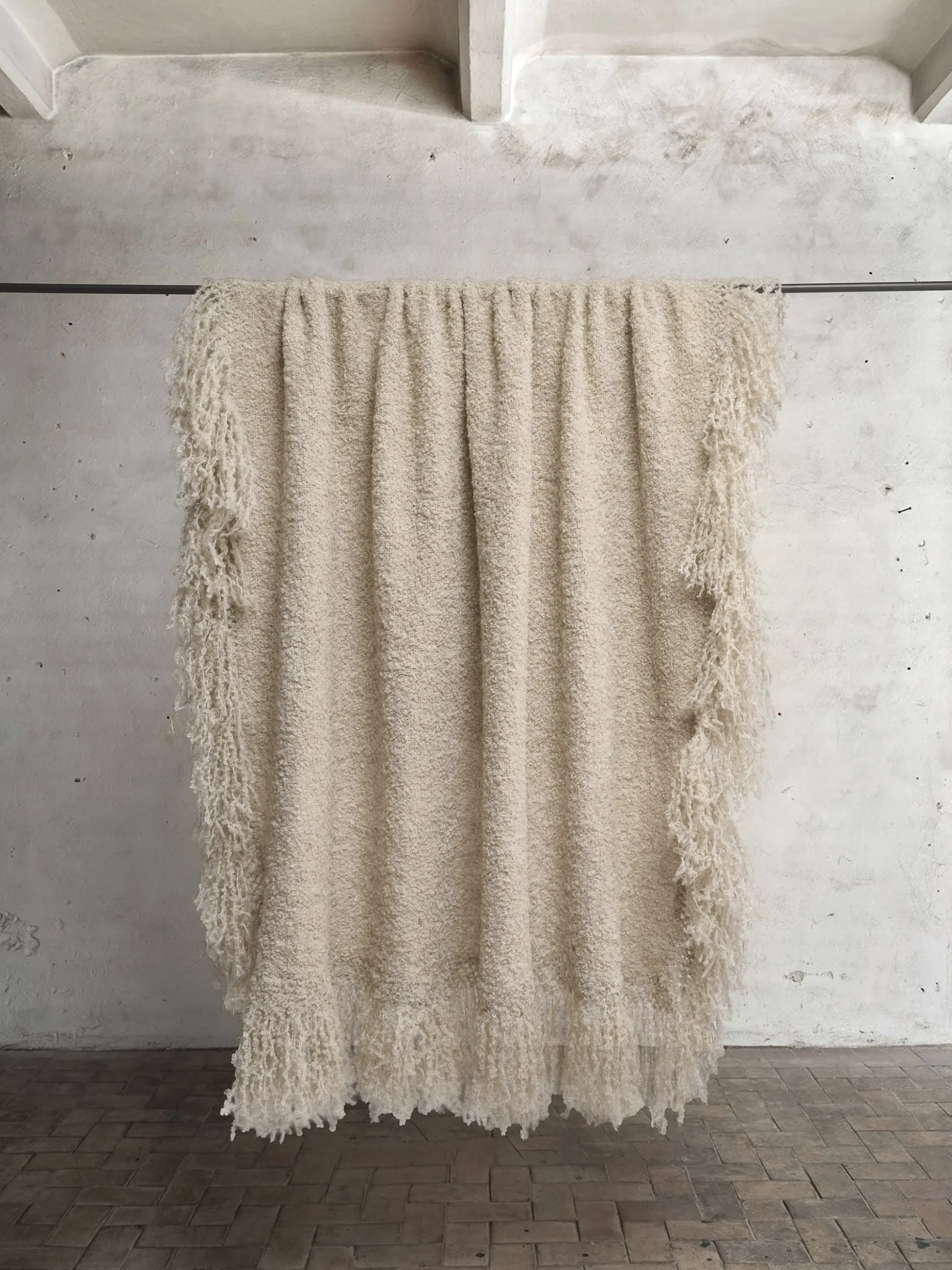 Beige Throw
