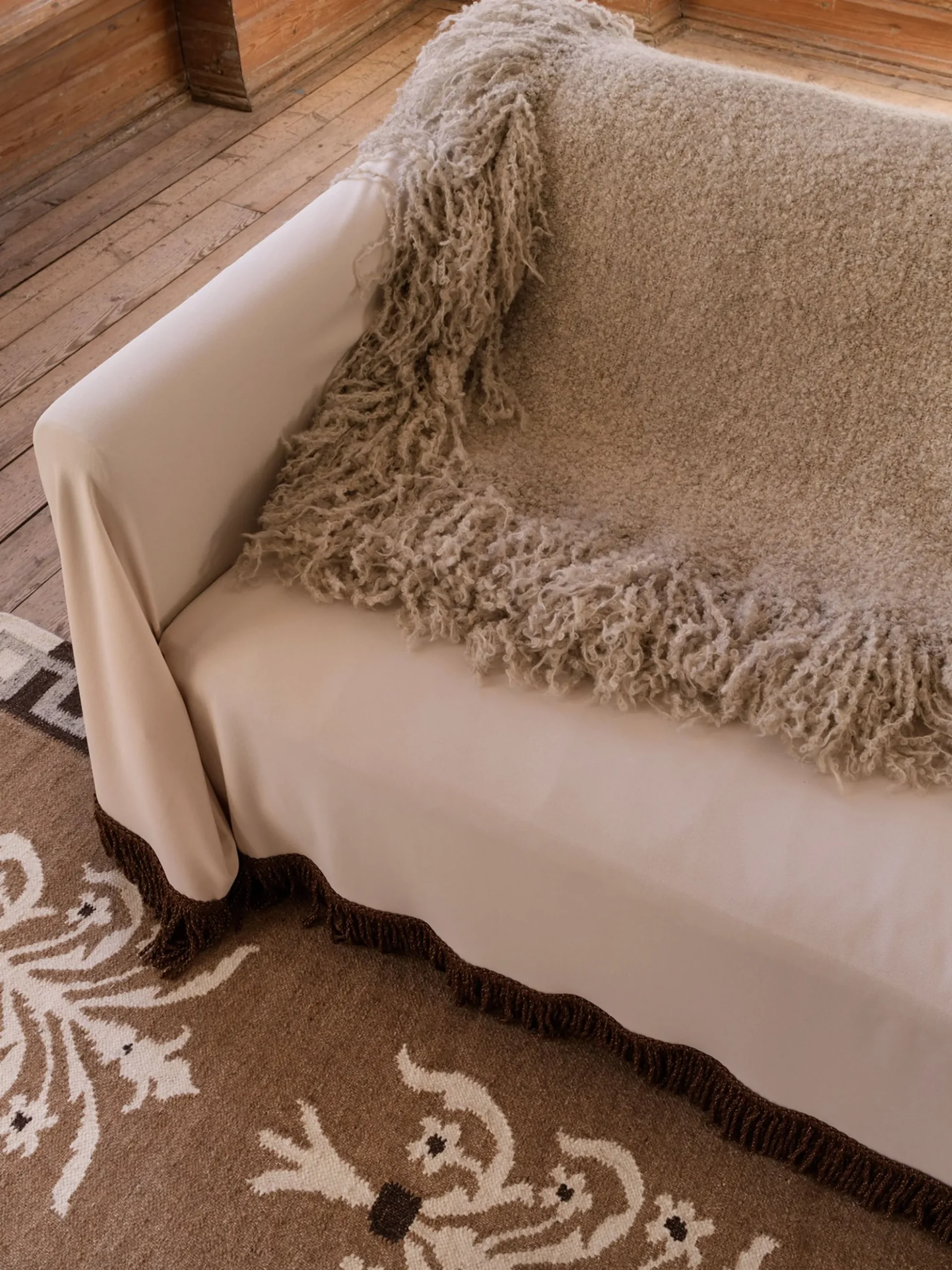 Beige Throw
