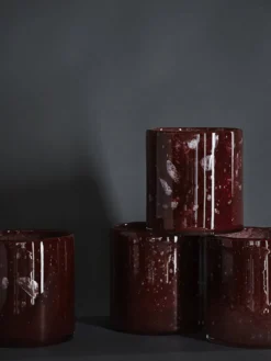 Belle Candle Holder - Claret Red - XL