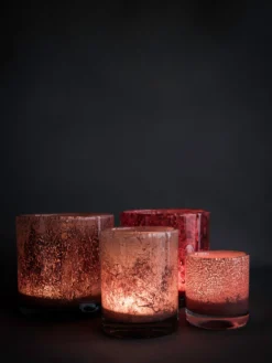 Belle Candle Holder - Claret Red - Large