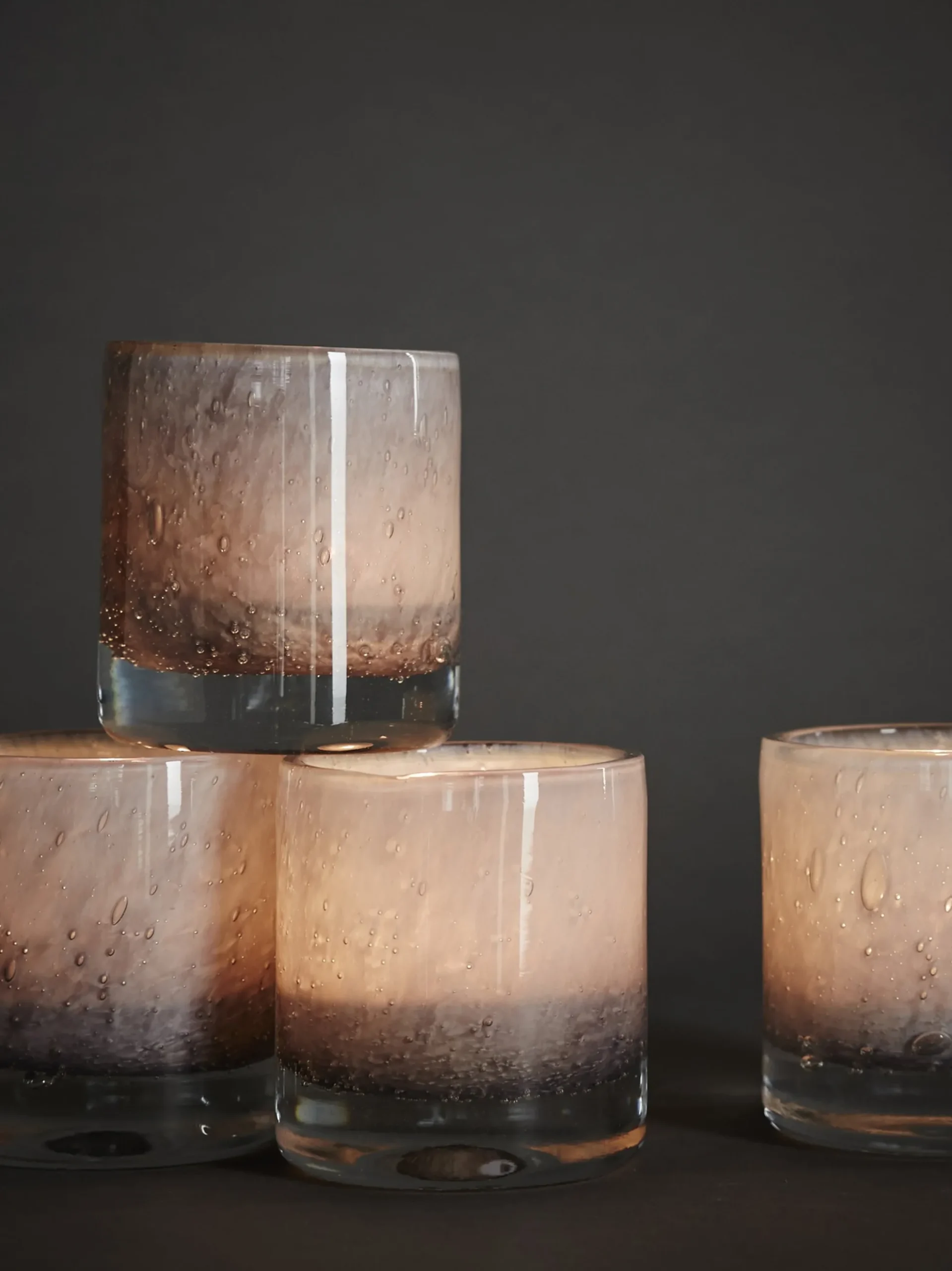 Belle Candle Holder - Cloudy Grey - Small