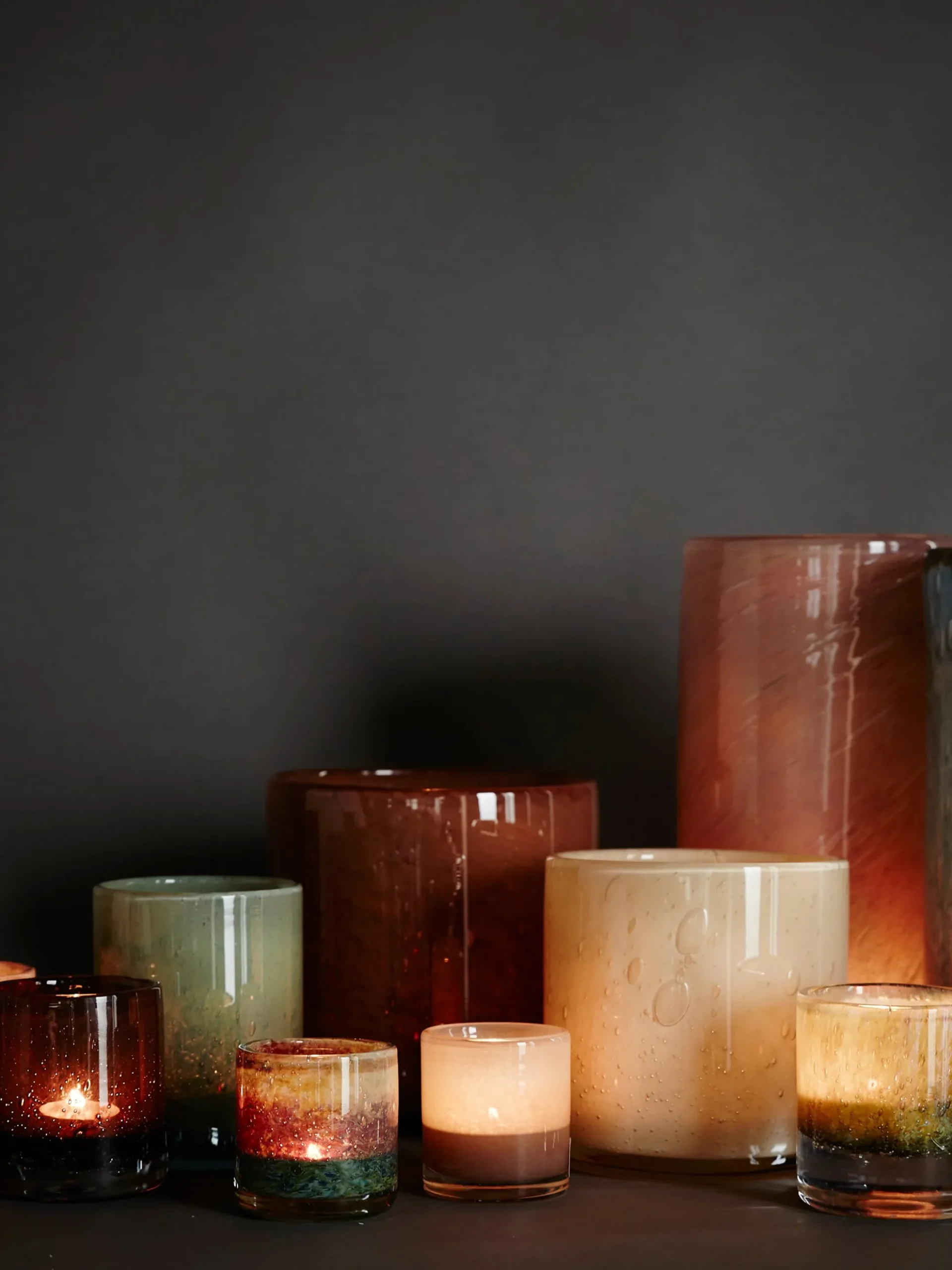 Belle Candle Holder - Cloudy Grey - Small
