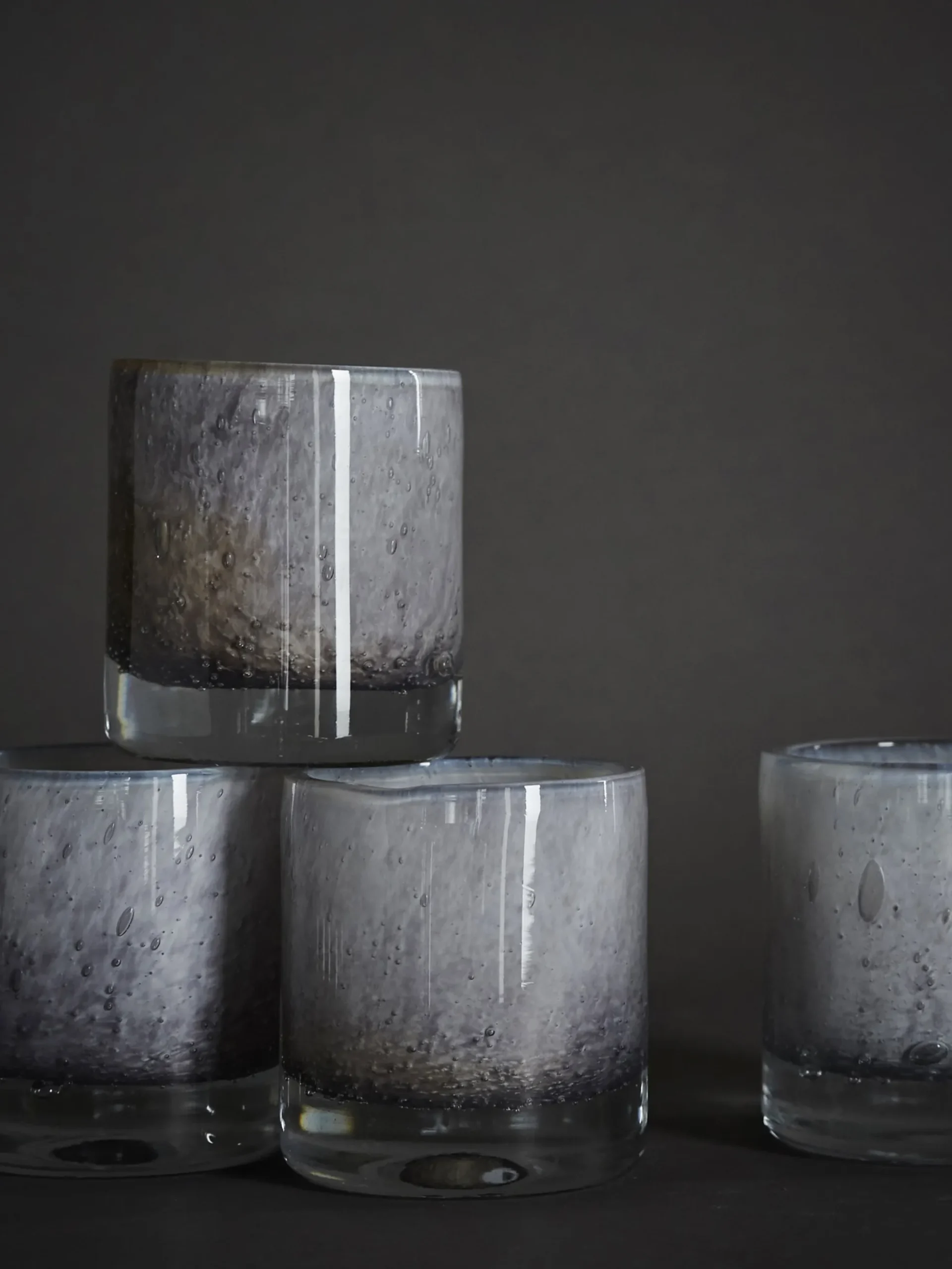 Belle Candle Holder - Cloudy Grey - Small