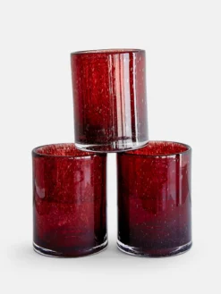 Belle Candle Holder - Garnet - Medium
