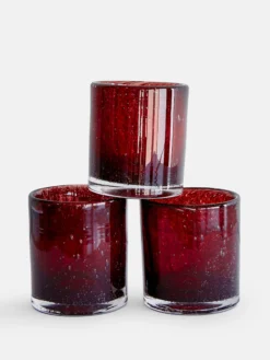 Belle Candle Holder - Garnet - Small