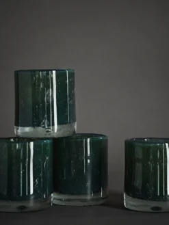 Belle Candle Holder - Moss Green - Small