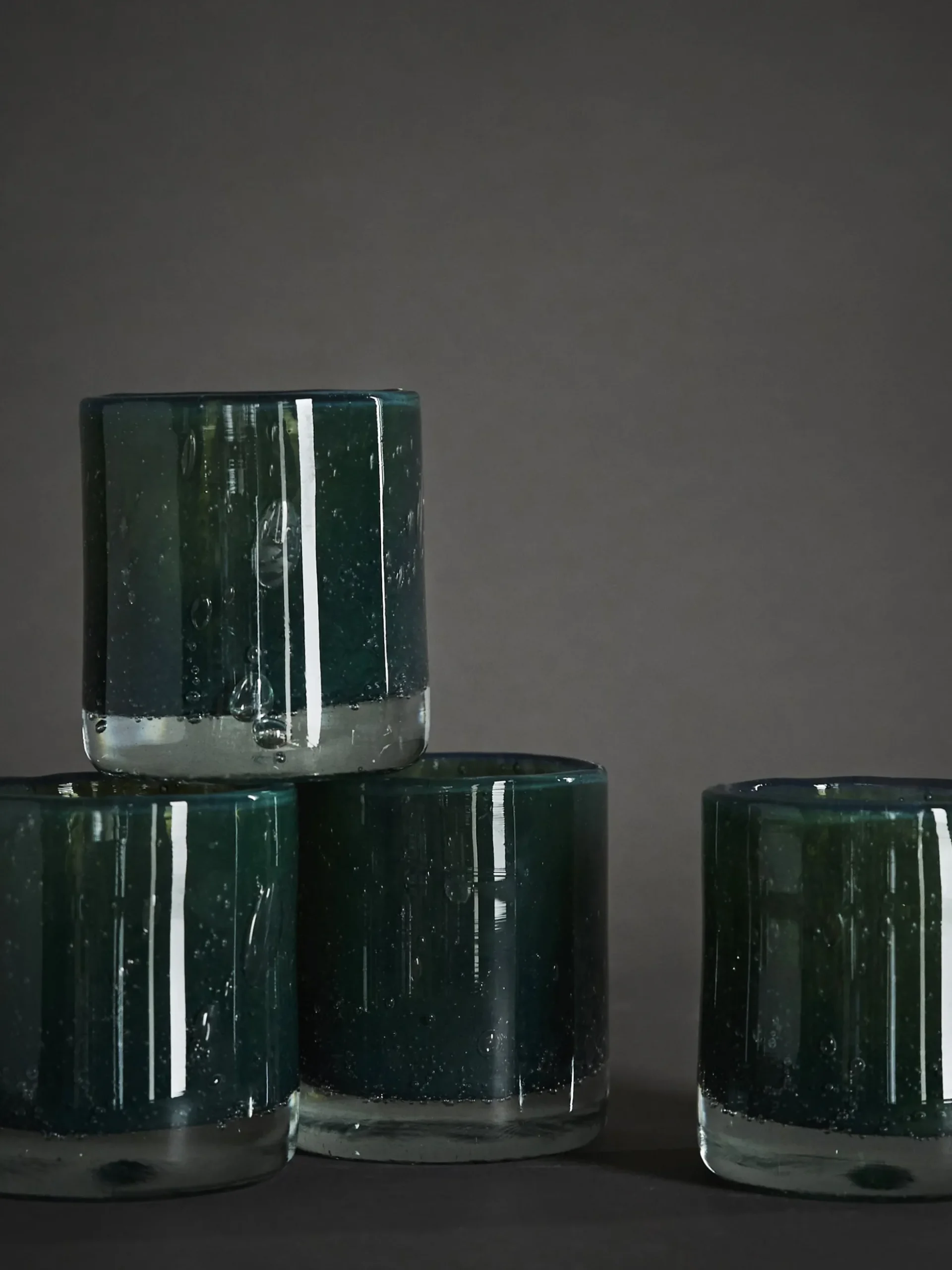 Belle Candle Holder - Moss Green - Small