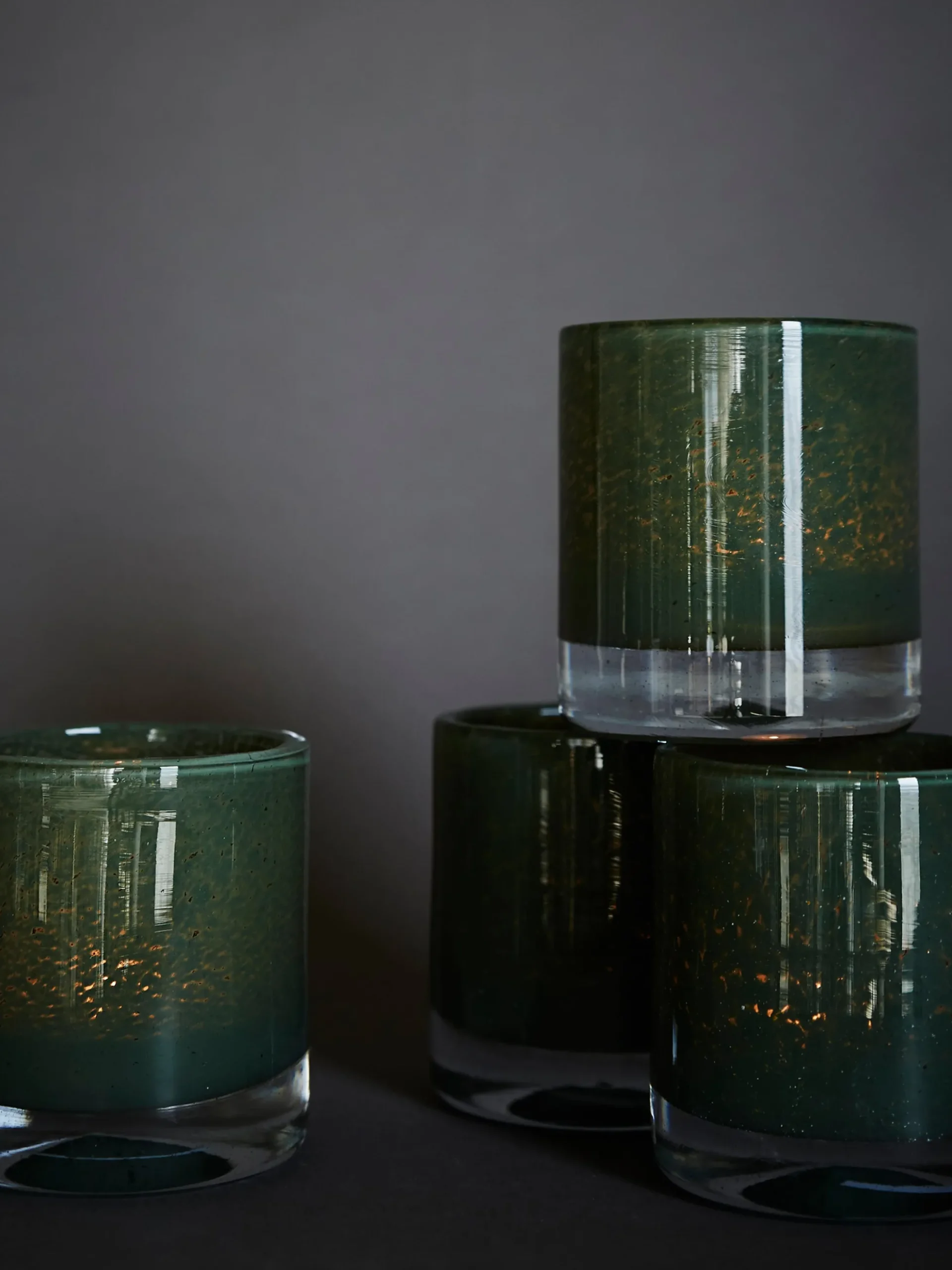 Belle Candle Holder - Swamp Green - Small