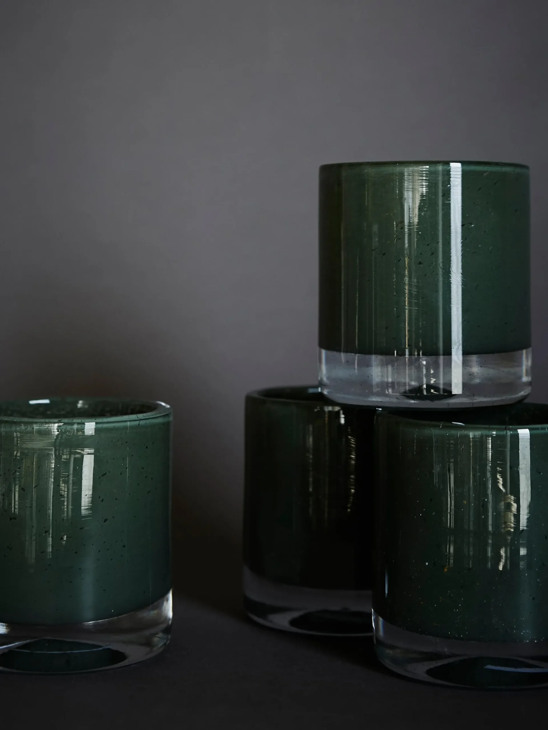 Belle Candle Holder - Swamp Green - Small