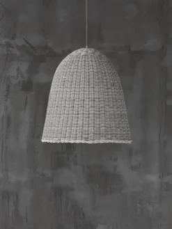 Bell 95 Hanging Lamp – Rattan