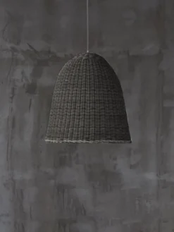 Bell 95 Hanging Lamp – Rattan