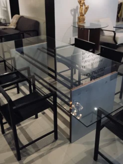 Bespoke Rectangular Glass Table - 260 x 120 cm
