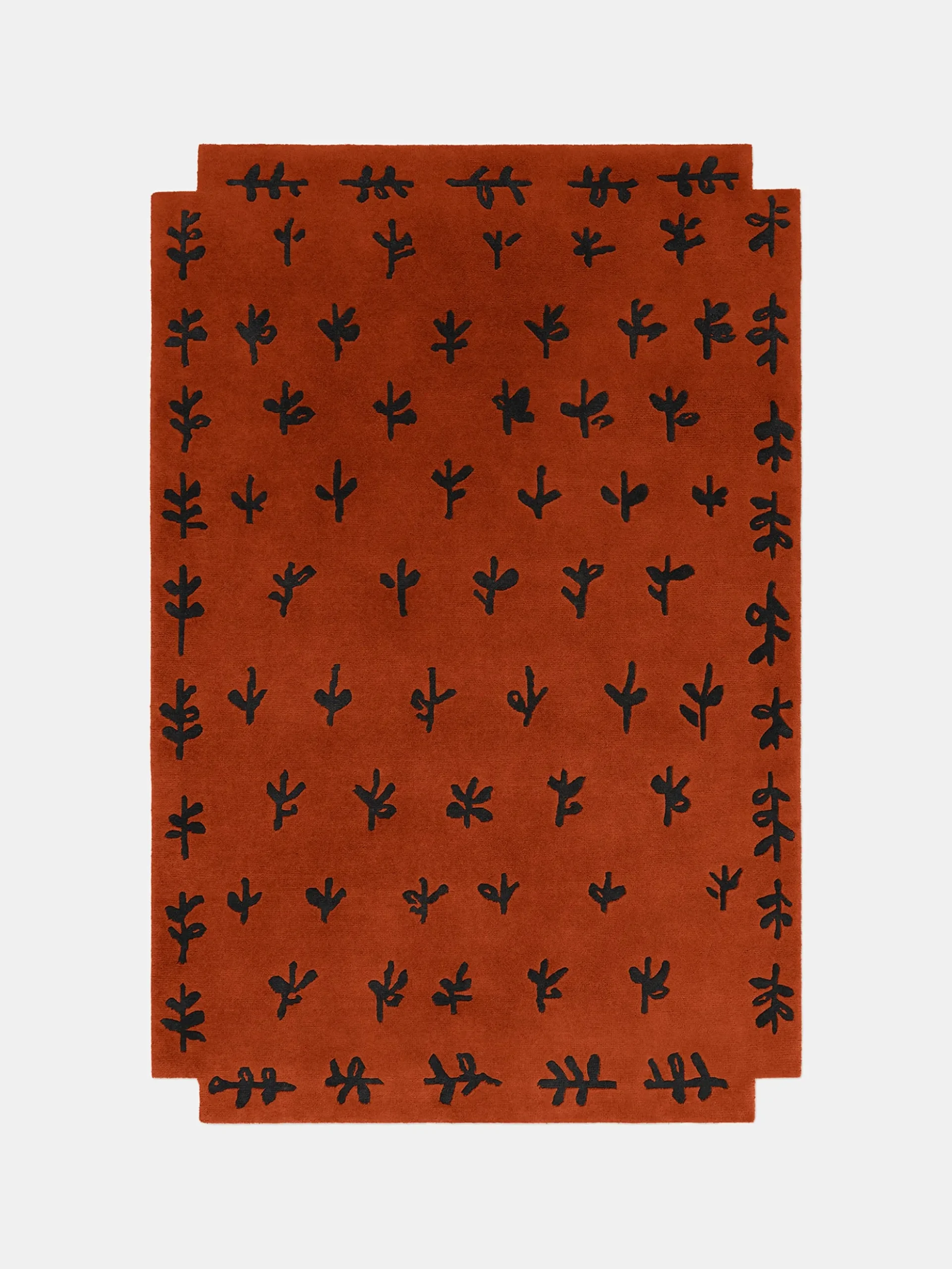 Big Buds Rug - Red