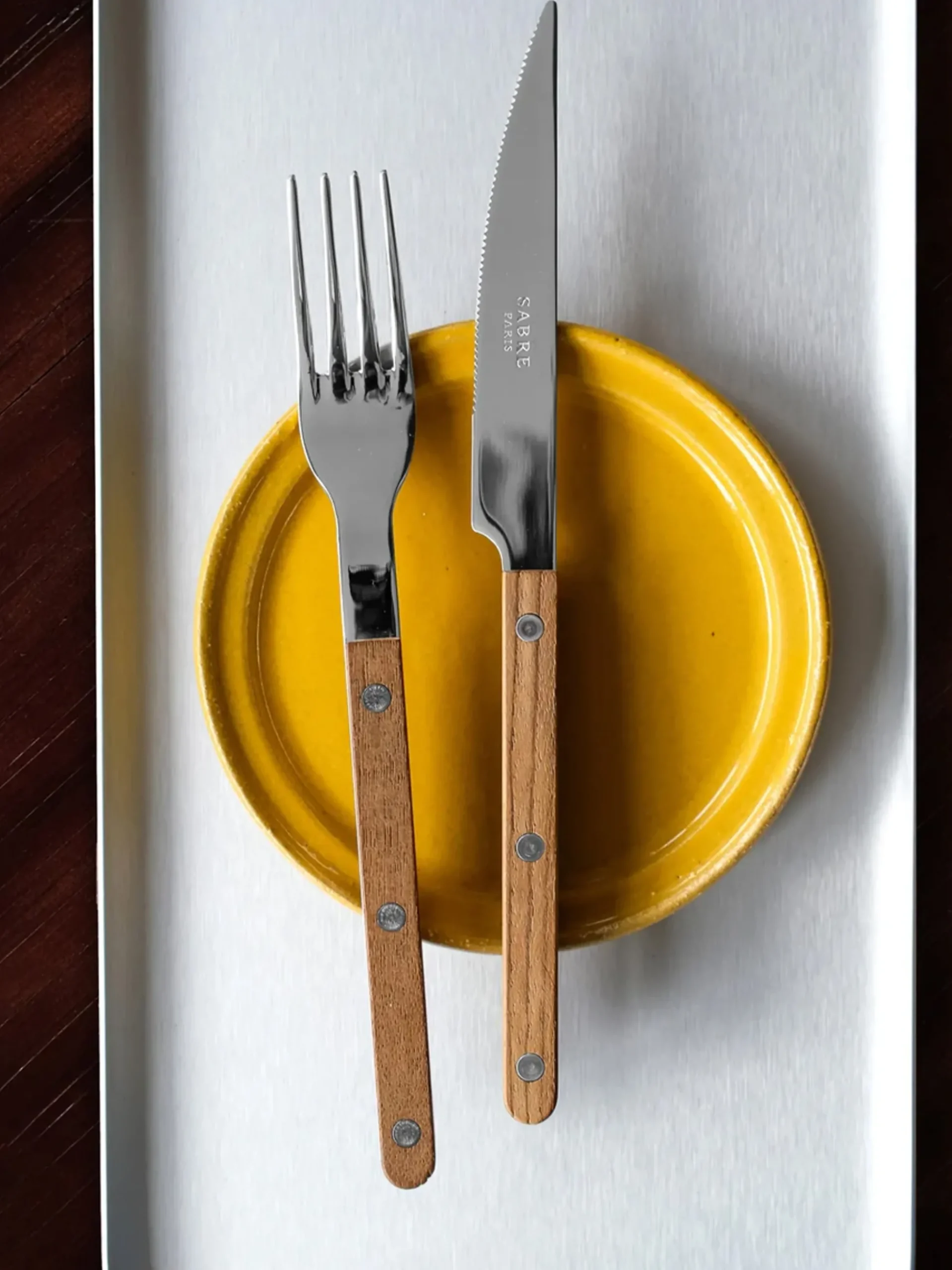 Bistrot Shiny Teak Cutlery
