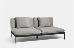 Bönan Lounge Sofa - Dark Grey Frame/Light Grey Sling