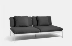 Bönan Lounge Sofa - Dark Grey Frame/Light Grey Sling