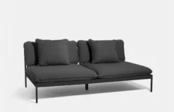 Bönan Lounge Sofa - Dark Grey Frame/Light Grey Sling