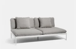 Bönan Lounge Sofa - Dark Grey Frame/Light Grey Sling