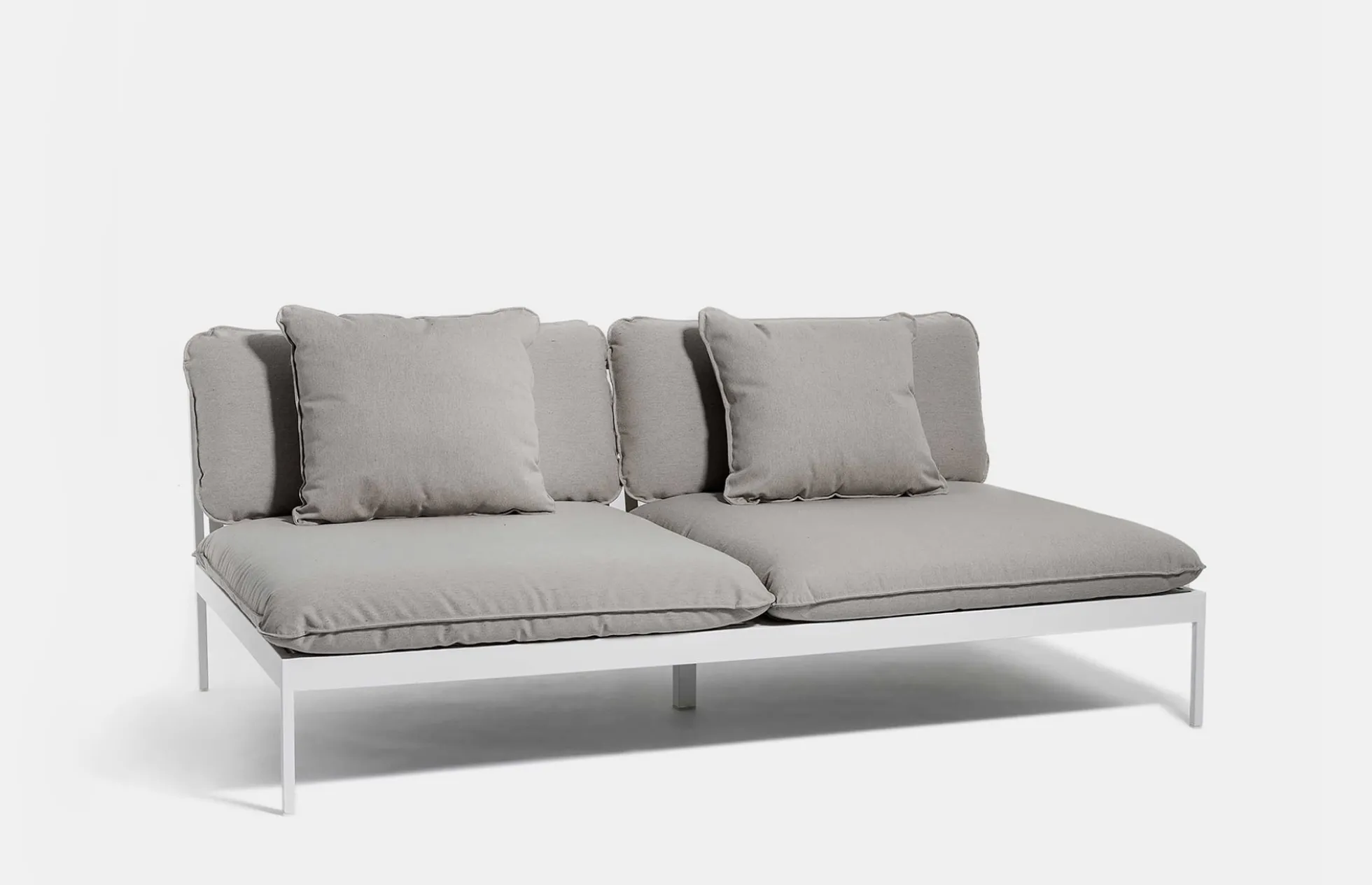 Bönan Lounge Sofa - Dark Grey Frame/Light Grey Sling