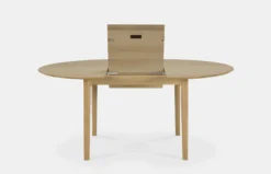 Bok Round Extendable Dining Table - Oak