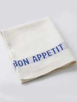 Bon Appetit Dish Towel - Blue