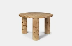 Burl Post Coffee Table