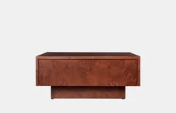Burl Storage Coffee Table