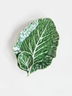 Cabbage Leaf Plate with Bowl