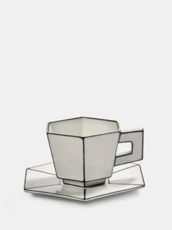 Carte Blanche Cappuccino Cup with Saucer