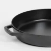 Cast Iron Double Handle Frying Pan Black - 34 cm