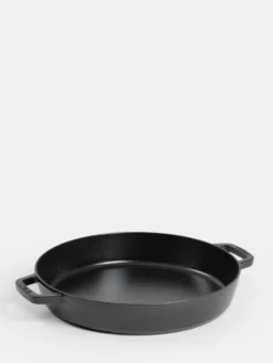 Cast Iron Double Handle Frying Pan Black - 34 cm