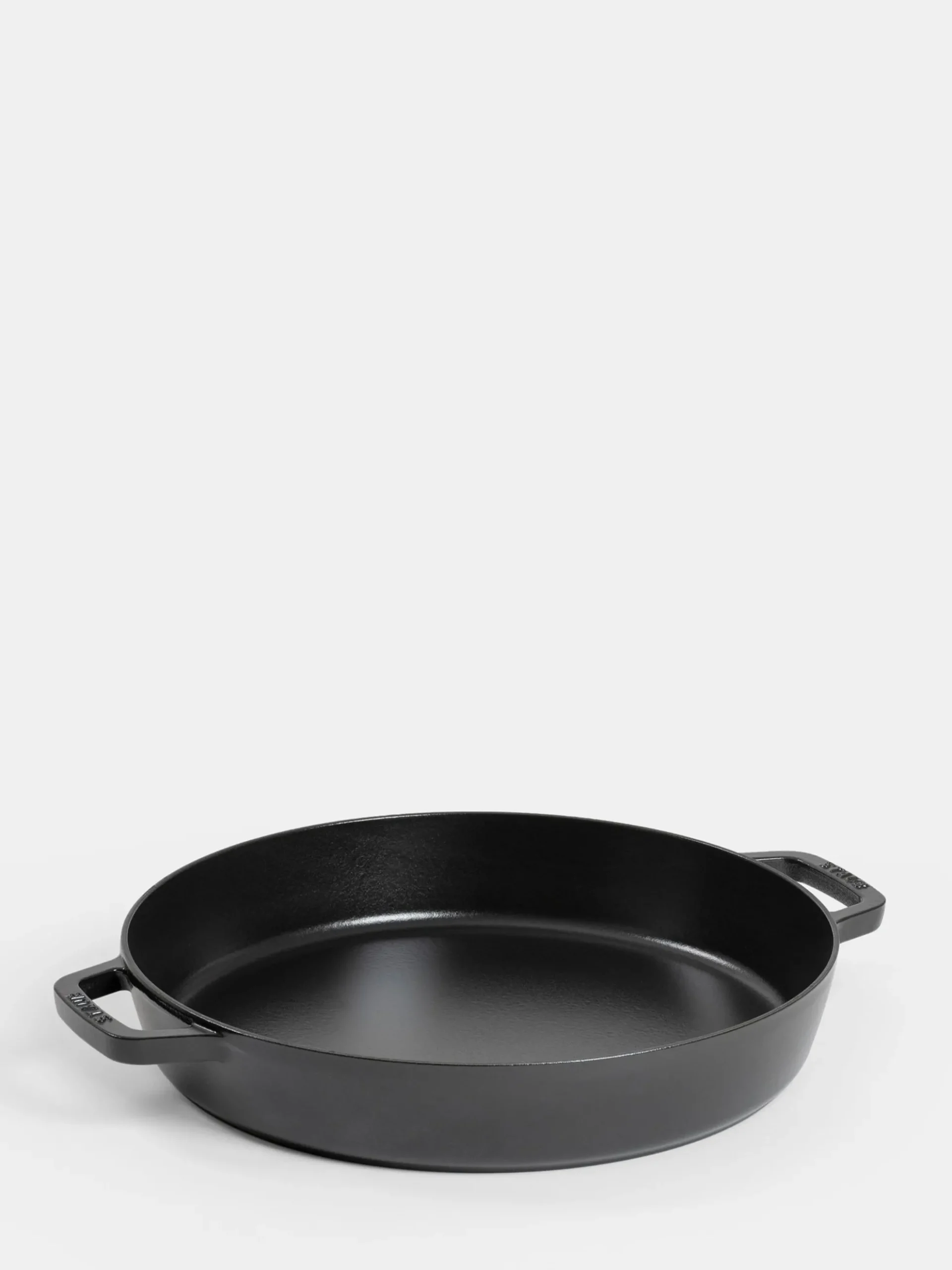 Cast Iron Double Handle Frying Pan Black - 34 cm