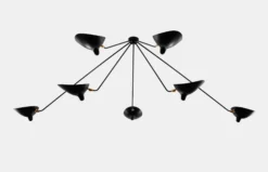 Ceiling Lamp with Seven Fixed Arms