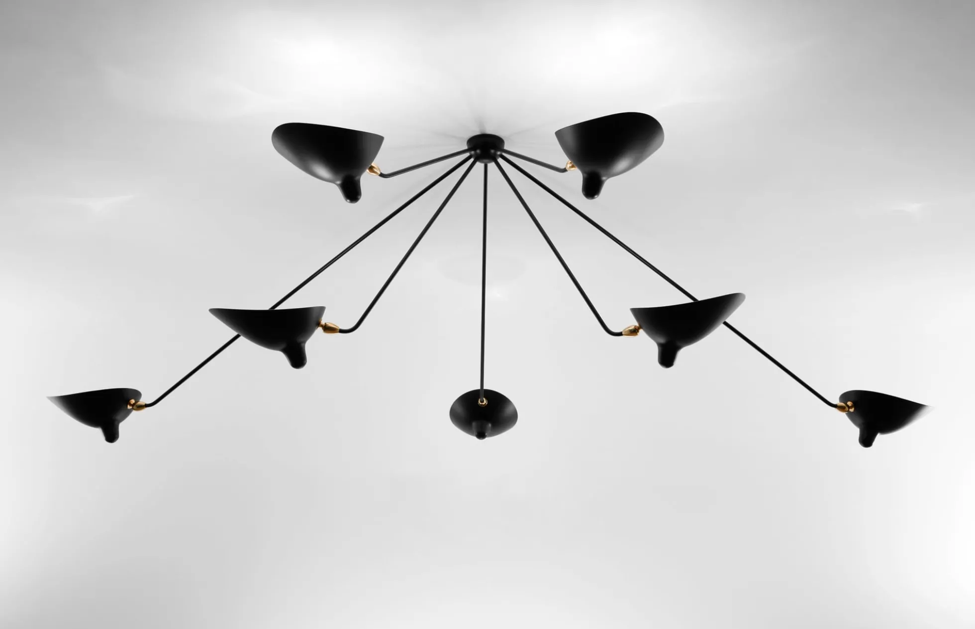 Ceiling Lamp with Seven Fixed Arms
