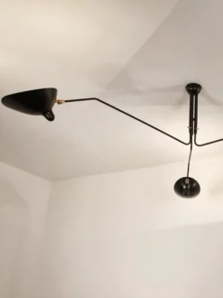 Ceiling Lamp with Three Rotating Arms