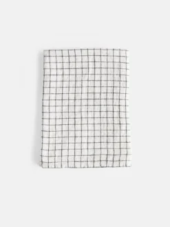 Checks Dishtowel - Black