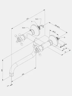 Christiansborg Wall-Mounted S200 - Nickel
