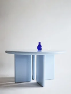 Chunky Round Table - Light Blue - 140