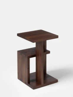 Constructivist Side Table - Walnut