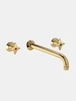 Cross-handle Built-in Tap - Brass