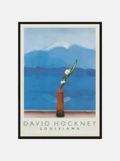 David Hockney - Mount Fuji and Flowers