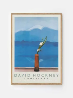 David Hockney - Mount Fuji and Flowers