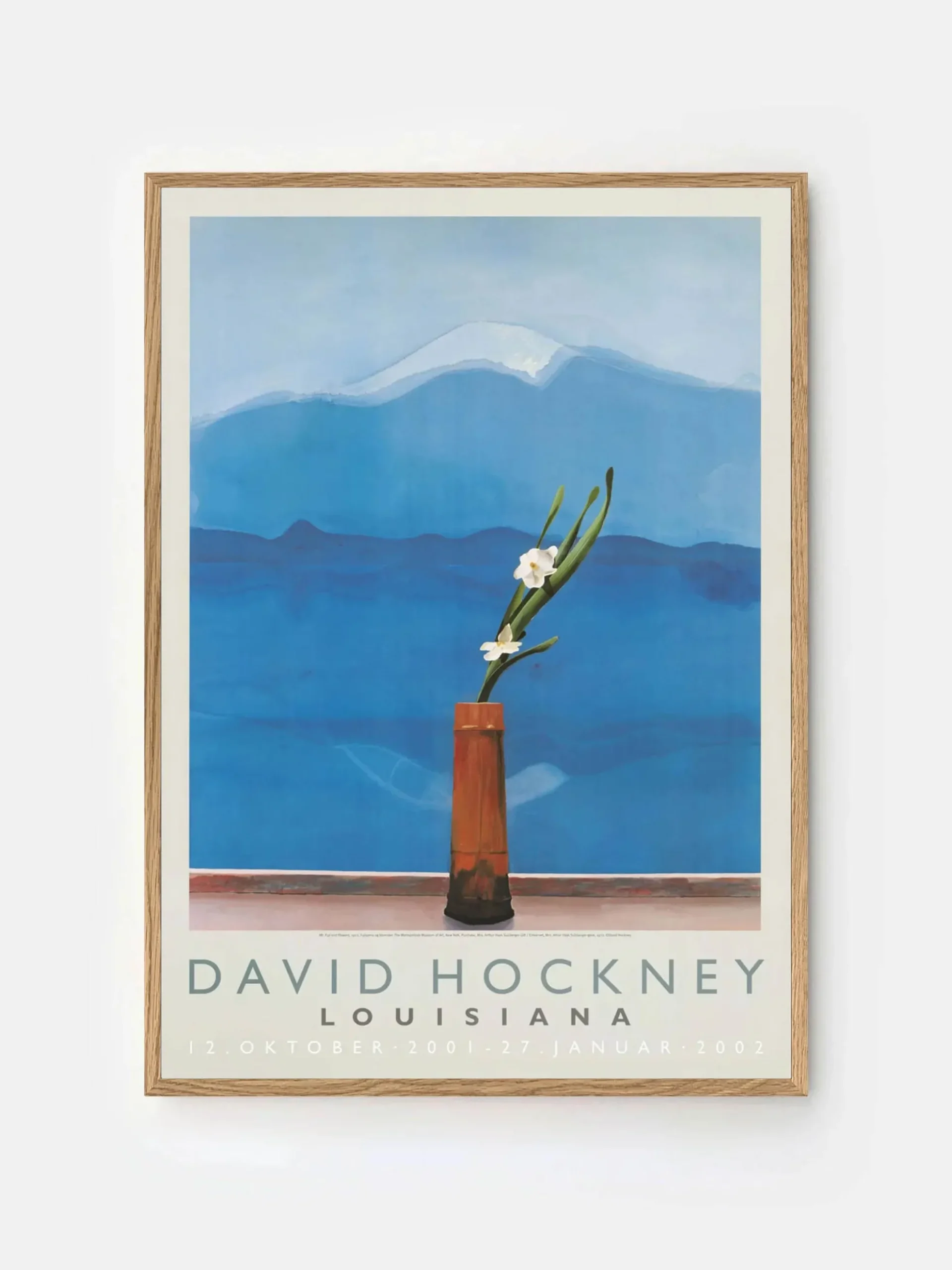 David Hockney - Mount Fuji and Flowers
